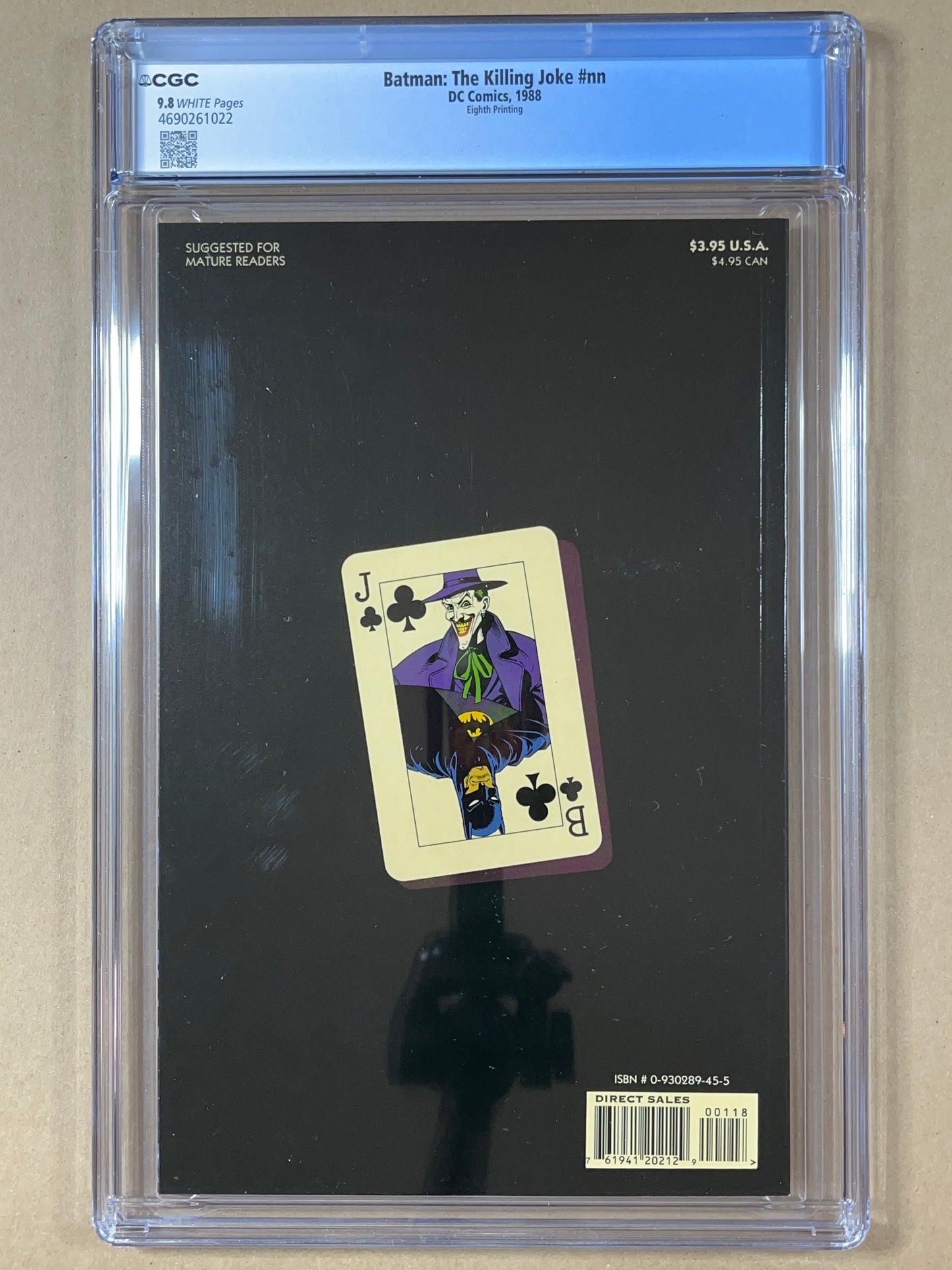 BATMAN: THE KILLING JOKE #nn - CGC 9.8 - 8TH PRINTING - 1988 - HIGH GRADE