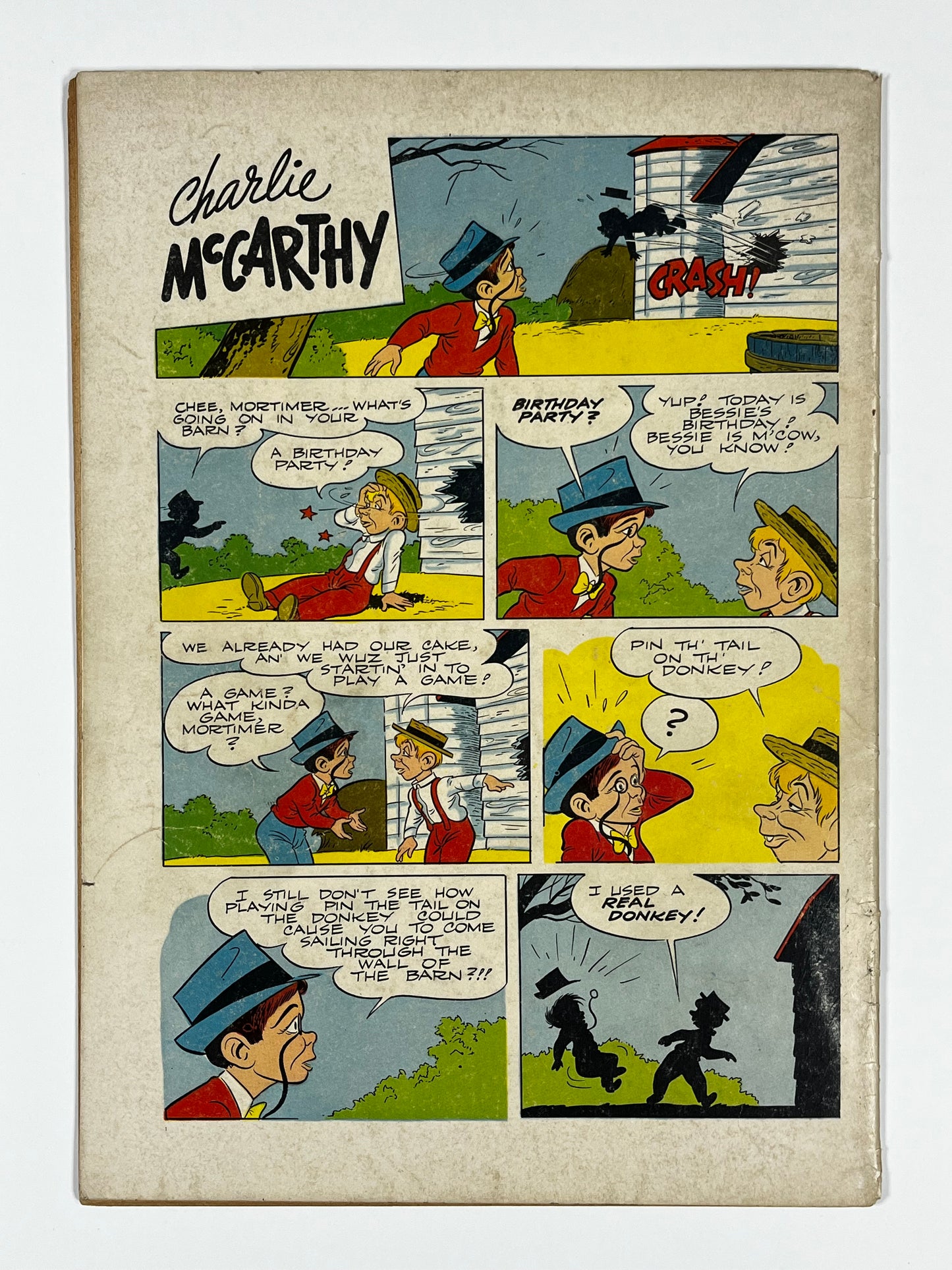 FOUR COLOR #445 - 1953 - VG+ - CHARLIE McCARTHY - GOLDEN AGE - DELL COMICS