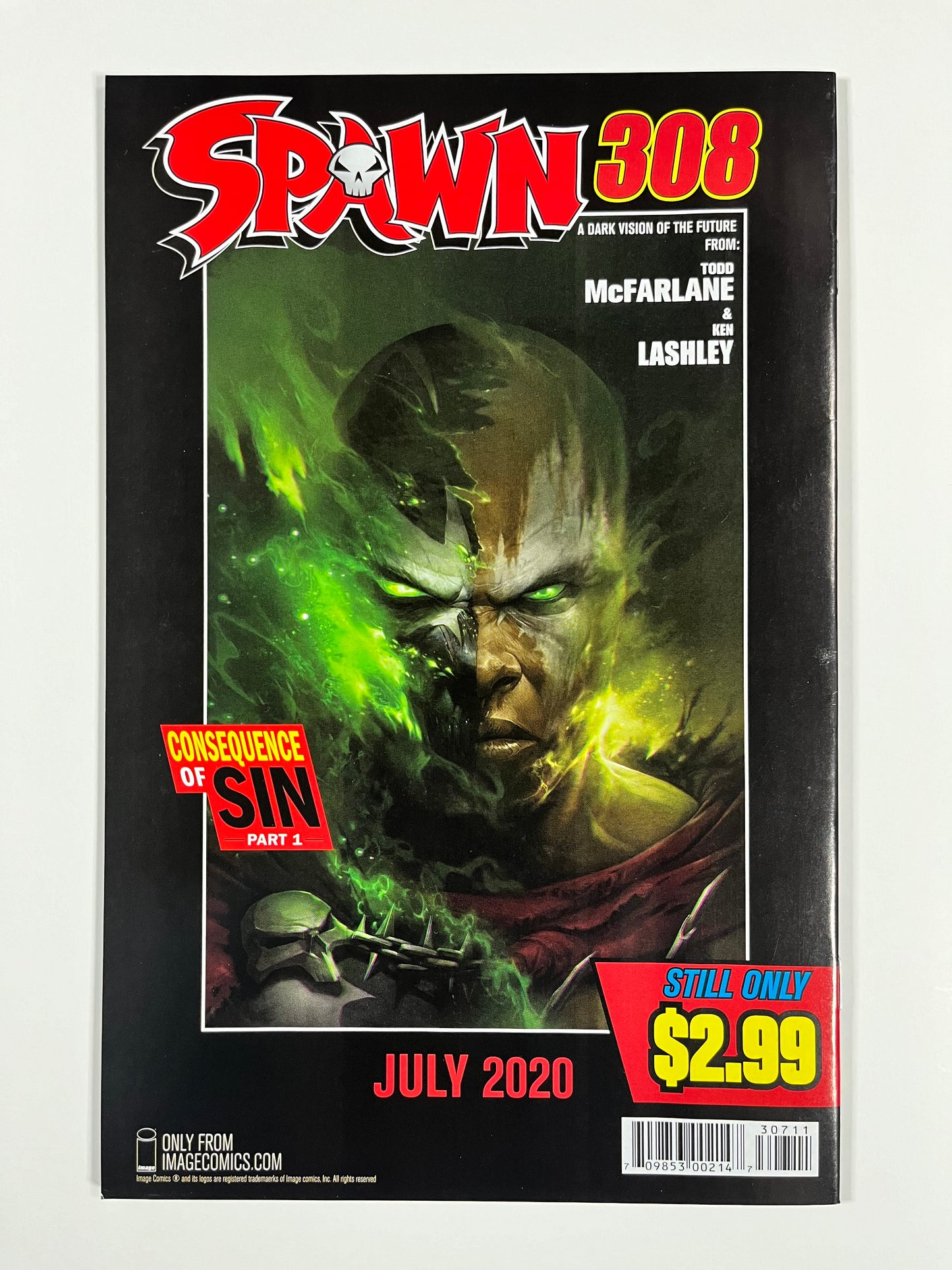 SPAWN #307 - 2020 - VF/NM - 1ST PRINT - TODD McFARLANE COVER - IMAGE COMICS
