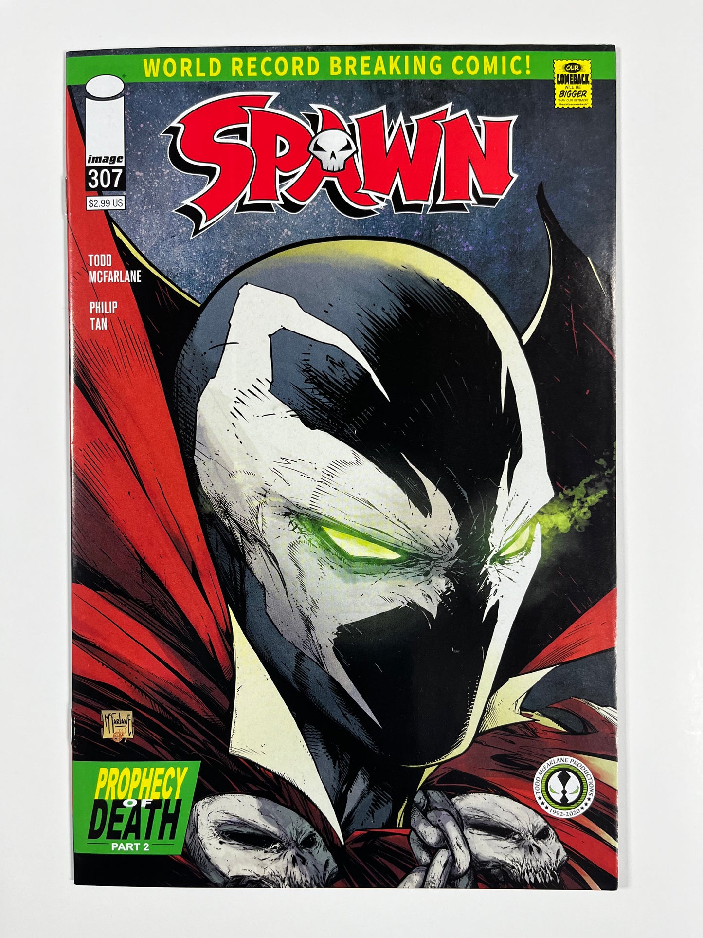 SPAWN #307 - 2020 - VF/NM - 1ST PRINT - TODD McFARLANE COVER - IMAGE COMICS