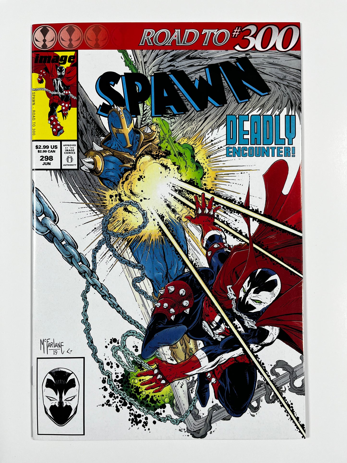 SPAWN #298 - 2019 - NM- - 1ST PRINT - ASM #298 HOMAGE - IMAGE COMICS