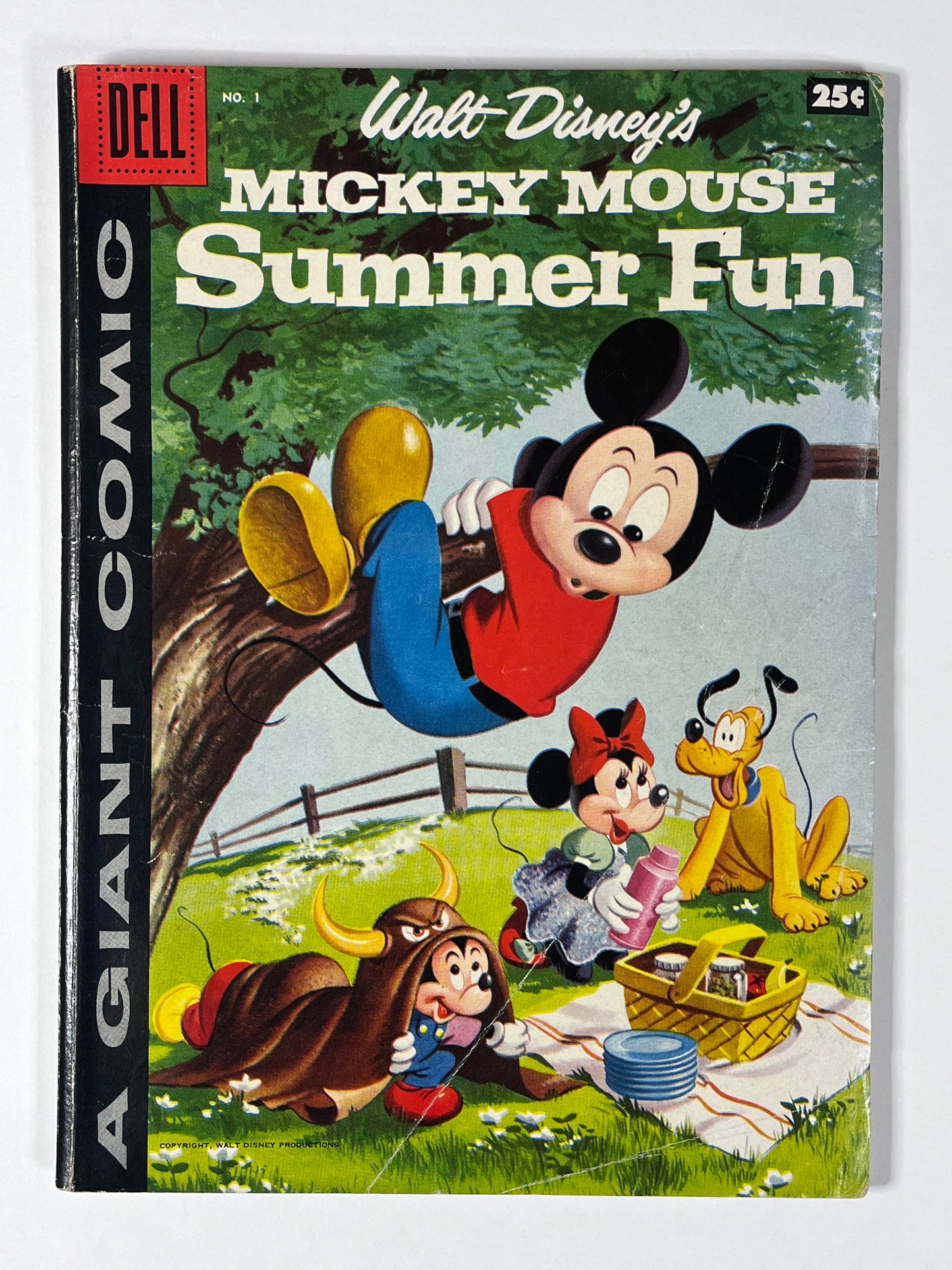 MICKEY MOUSE SUMMER FUN #1 - 1958 - VG- - SILVER AGE - DELL COMICS