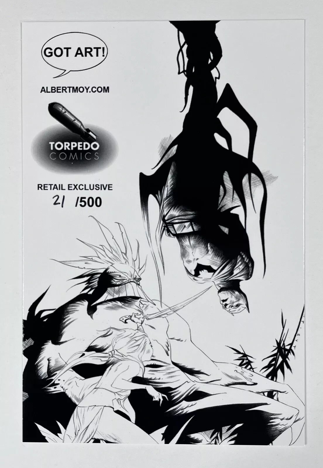 BATMAN/THE MAXX: ARKHAM DREAMS #1 - TORPEDO COMICS EXCLUSIVE - JAE LEE B&W EDITION VARIANT - NM