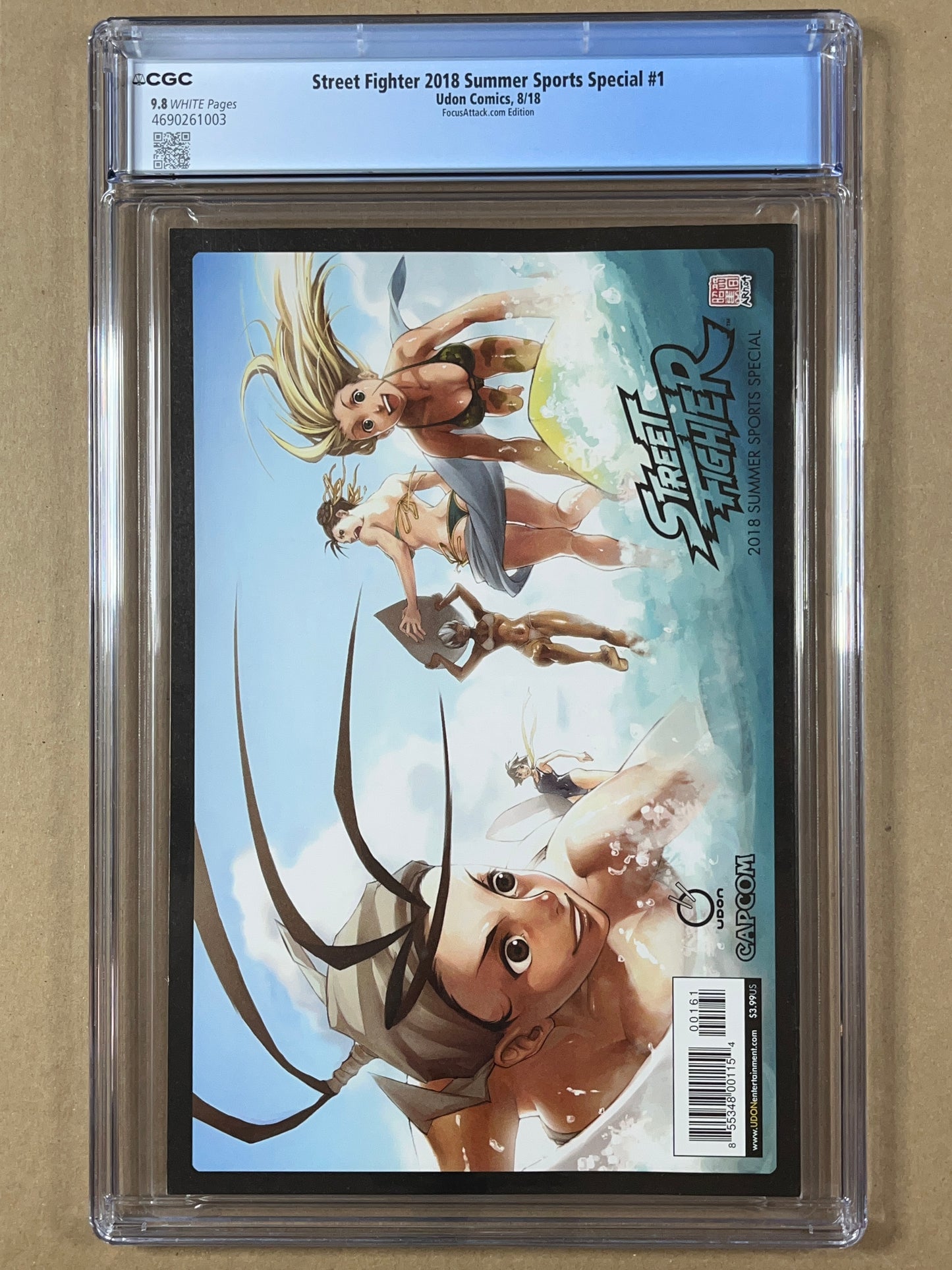 STREET FIGHTER 2018 SUMMER SPORTS SPECIAL #1 CGC 9.8 - FOCUSATTACK.COM ROB PORTER VARIANT - 2018 - HIGHEST GRADED
