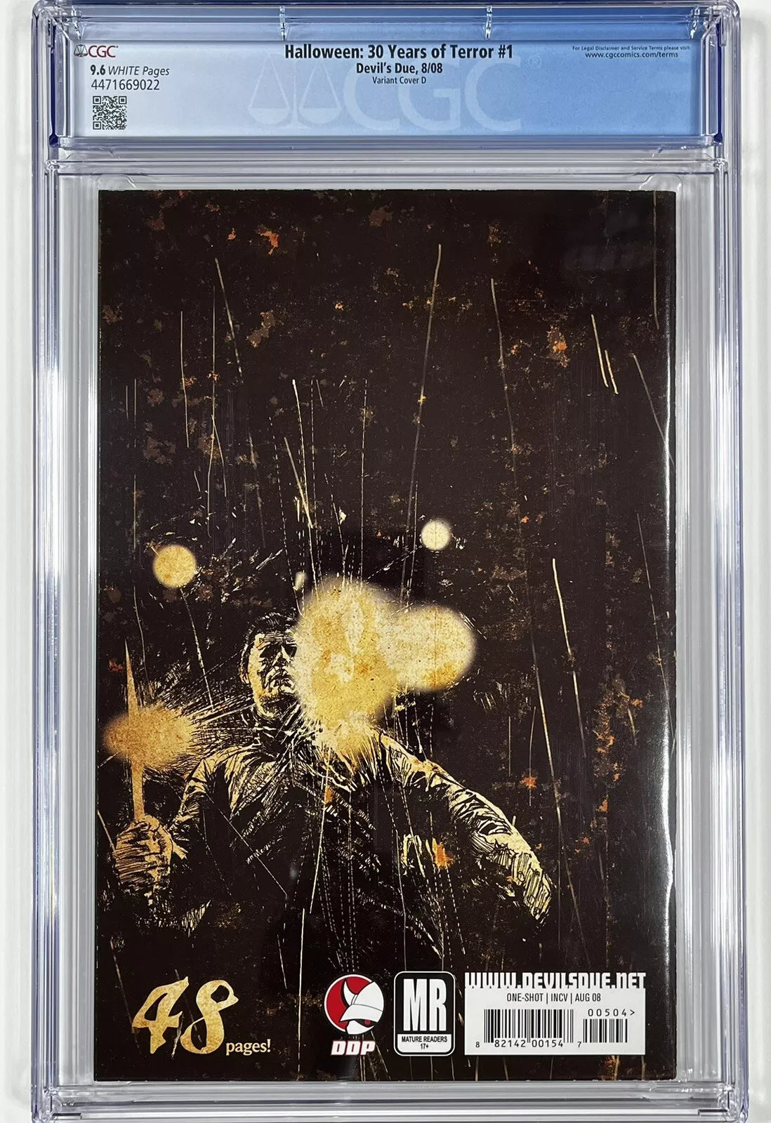 HALLOWEEN: 30 YEARS OF TERROR #1 CGC 9.6 - 2008 - RI JEFFREY ZORNOW VARIANT COVER D