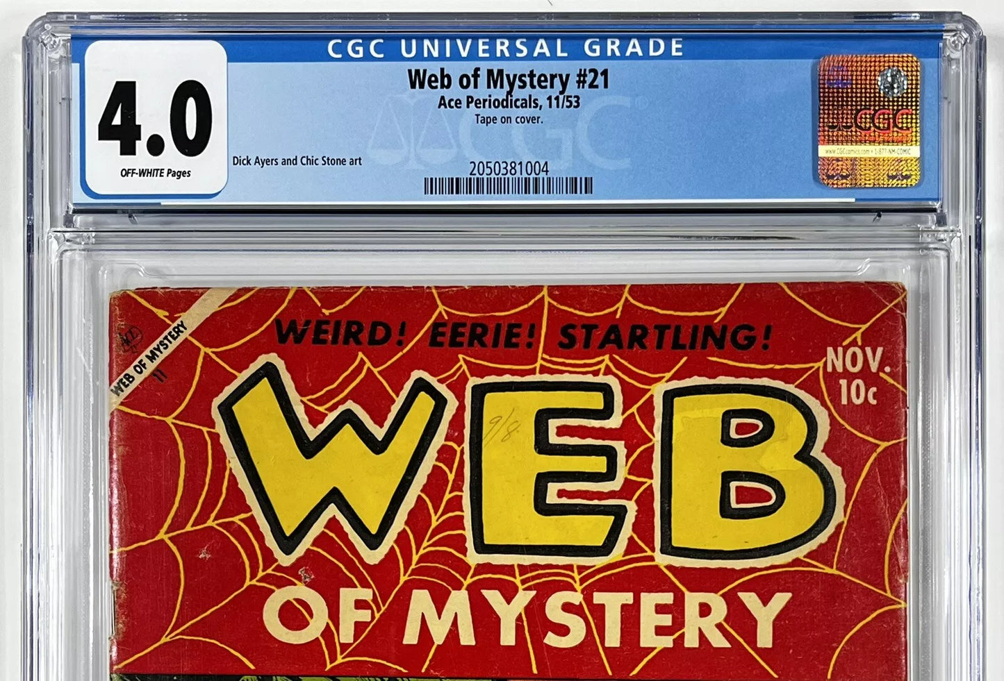 WEB OF MYSTERY #21 CGC 4.0 - 1953 - GOLDEN AGE - MYSTERY - HORROR - HTF