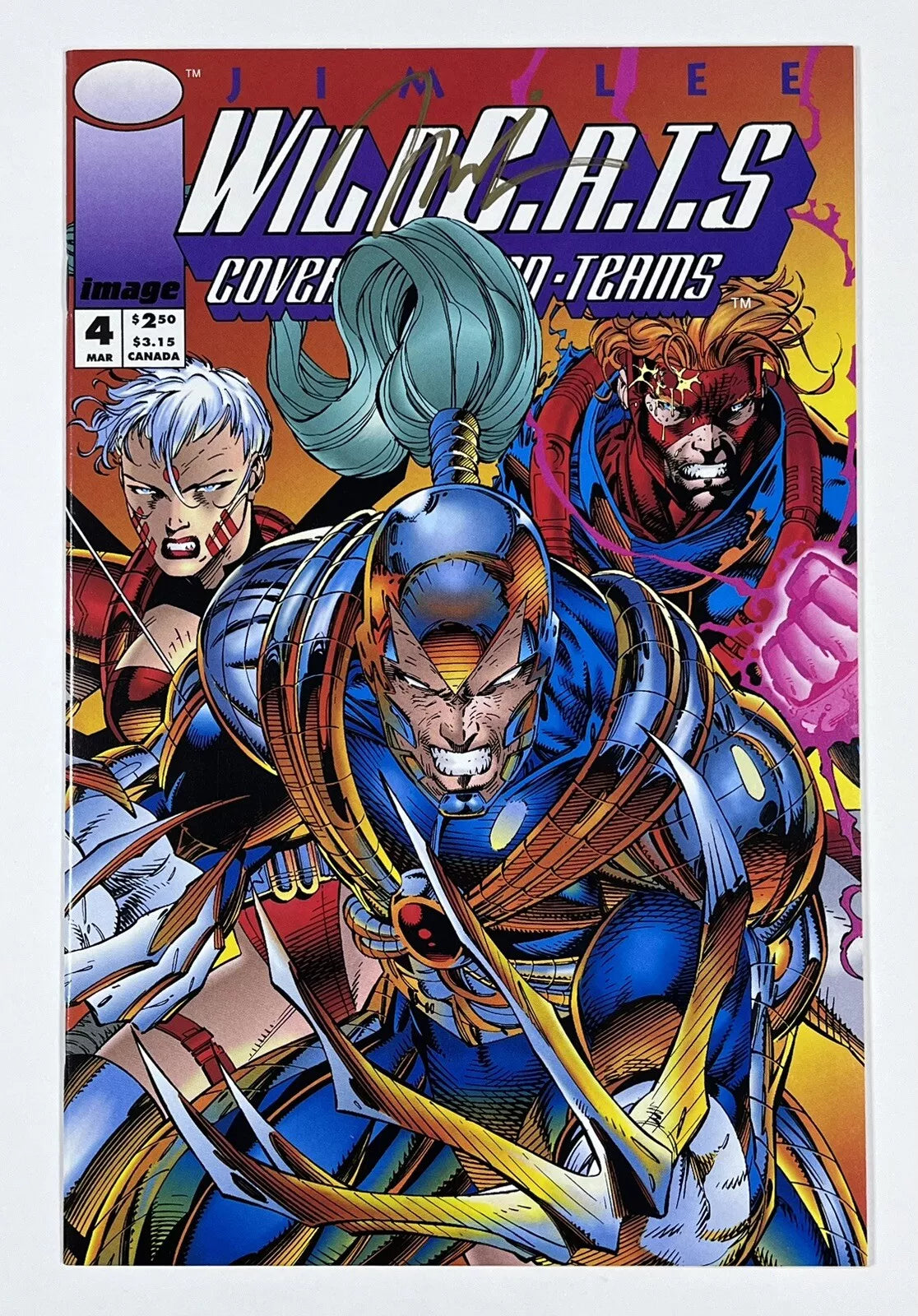 WILDC.A.T.S. #4 - 1993 - VF - SIGNED BY JIM LEE - IMAGE COMICS