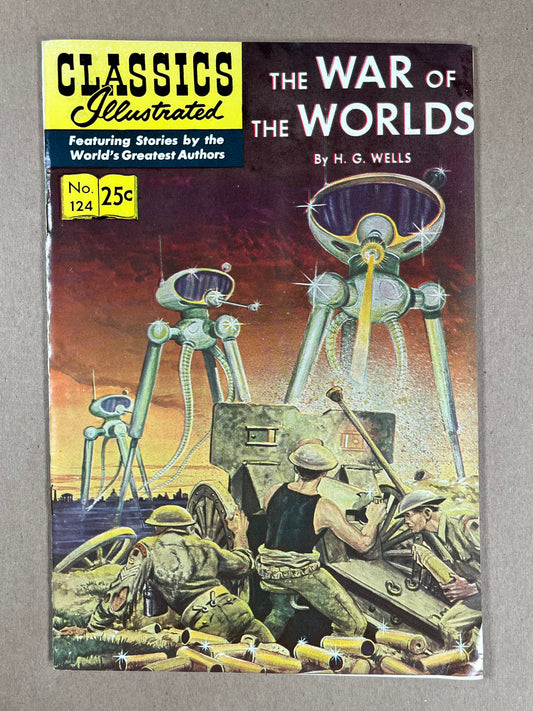 CLASSICS ILLUSTRATED #124 HRN 169 - FN+ - THE WAR OF THE WORLDS - GILBERTON