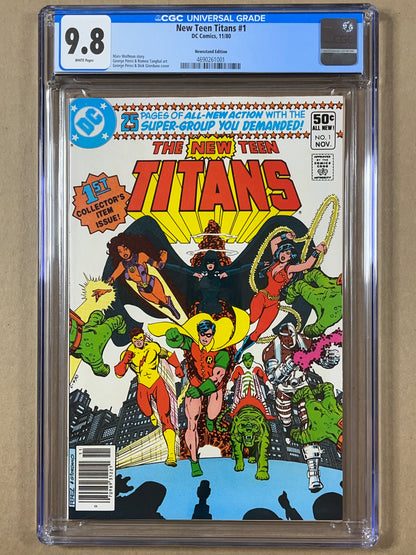 NEW TEEN TITANS #1 CGC 9.8 - NEWSSTAND EDITION - 1980 - HIGH GRADE