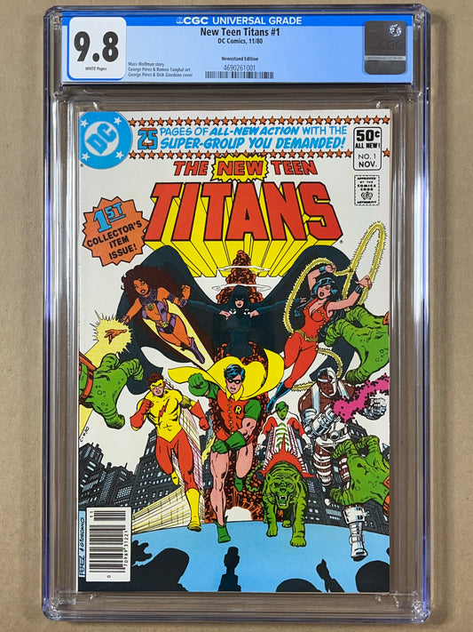 NEW TEEN TITANS #1 CGC 9.8 - NEWSSTAND EDITION - 1980 - HIGH GRADE