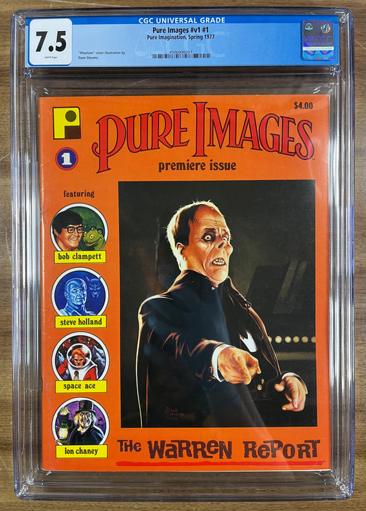 PURE IMAGES #v1 #1 CGC 7.5 - 1977 - "PHANTOM OF THE OPERA" COVER BY DAVE STEVENS - HIGHEST GRADED BLUE LABEL - TOP POP