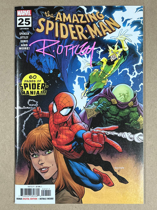 AMAZING SPIDER-MAN #25 - 2019 - NM - SIGNED BY RYAN OTTLEY