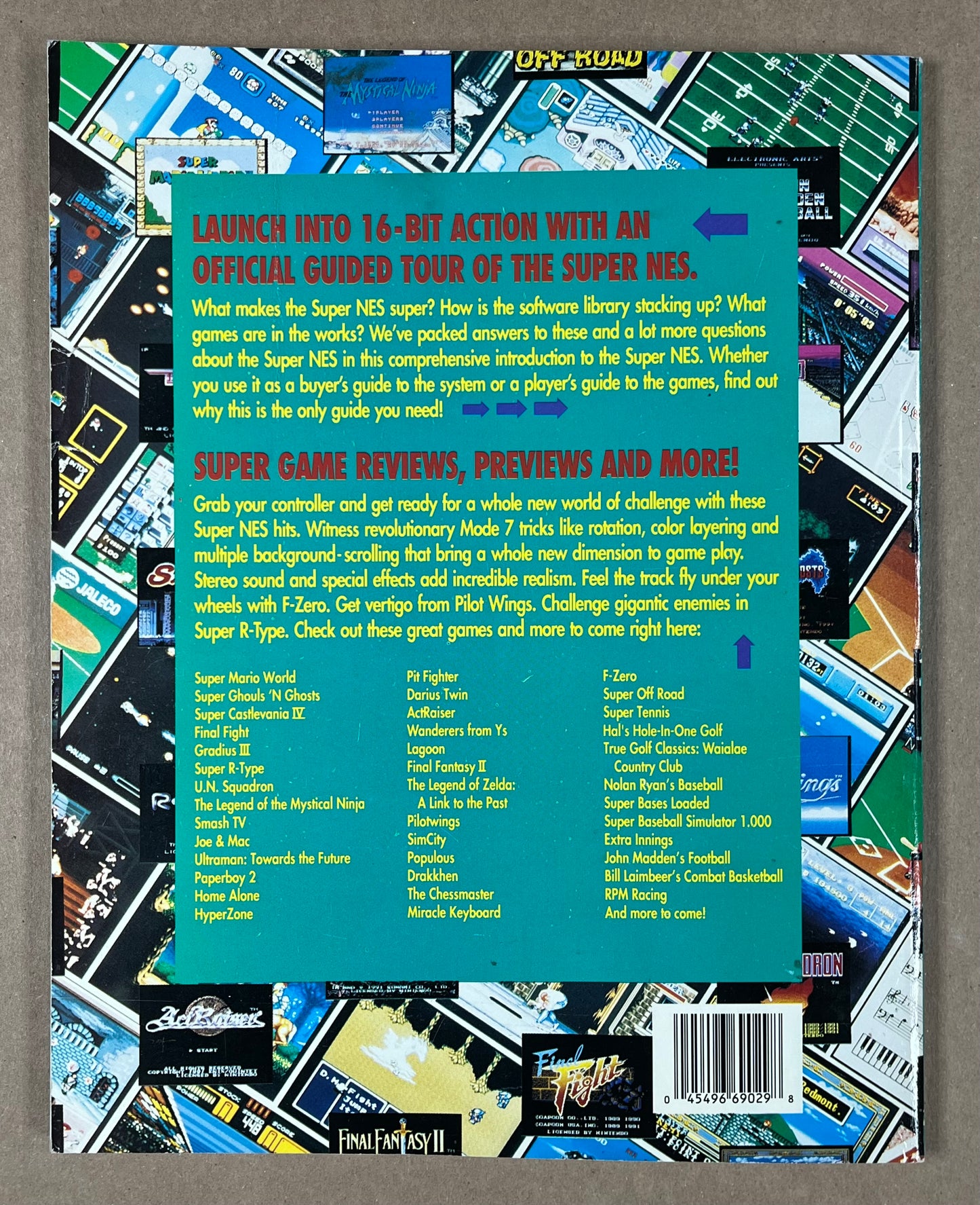 NINTENDO SUPER NES PLAYER'S GUIDE #nn - 1992 - VG+ - NINTENDO OF AMERICA INC.