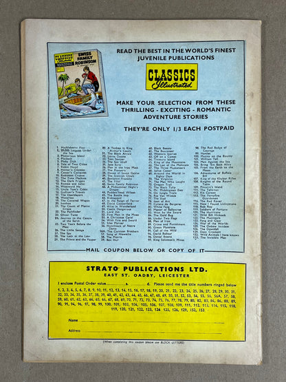 CLASSICS ILLUSTRATED #153 HRN 153 - UK EDITION - VG - INVISIBLE MAN - GILBERTON