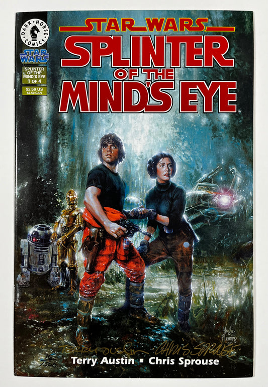 STAR WARS: SPLINTER OF THE MIND'S EYES #1 - 1995 - VF - DYNAMIC FORCES EDITION - SIGNED & #76/1500 BY TERRY AUSTIN & CHRIS SPROUSE w/ D.F. C.O.A.