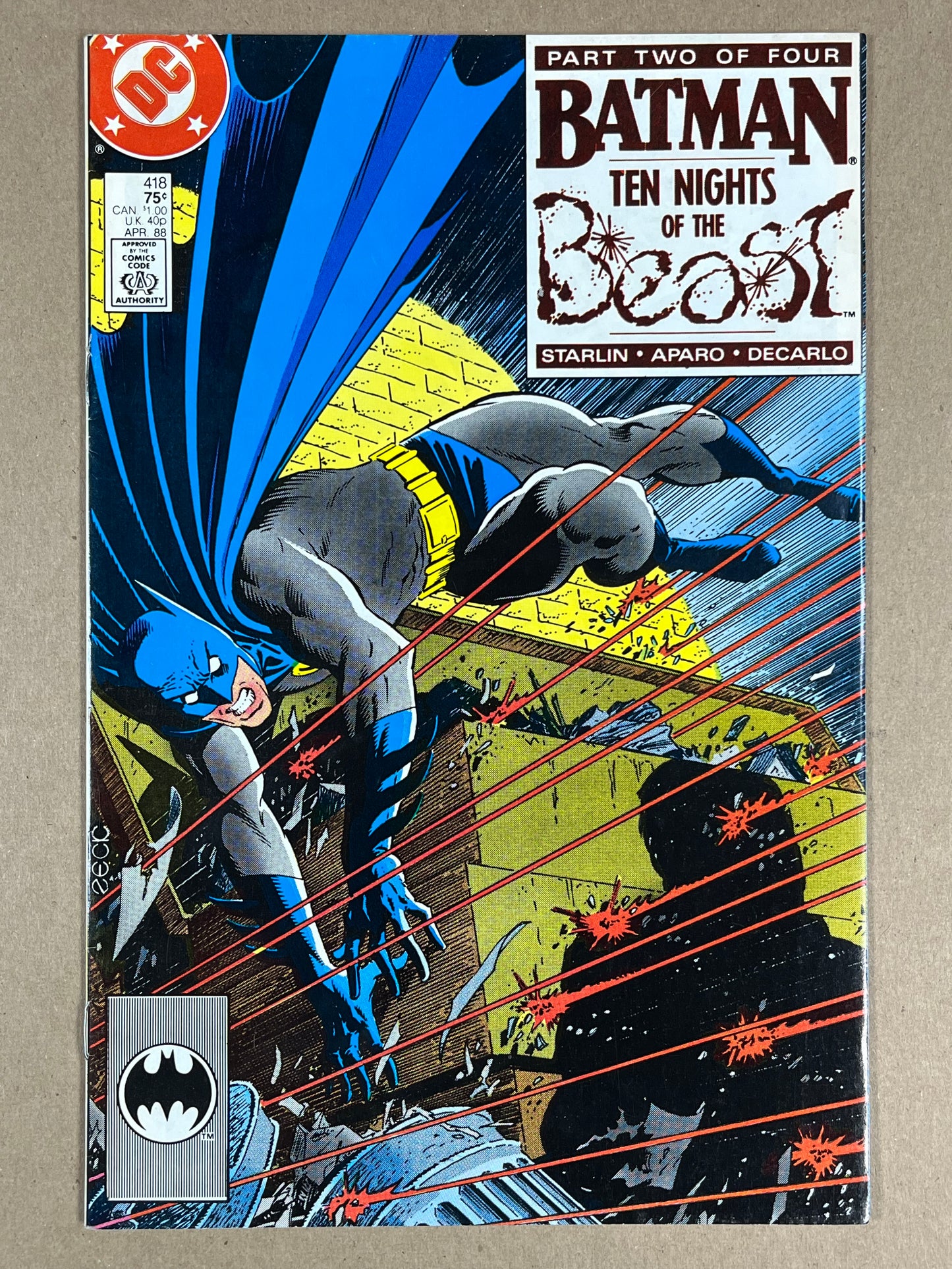 BATMAN #418 - 1988 - FN - KGBEAST APPEARANCE - DC COMICS
