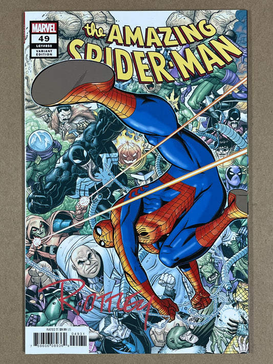 AMAZING SPIDER-MAN #49 - 2020 - NM - BRADSHAW VARIANT - SIGNED BY RYAN OTTLEY