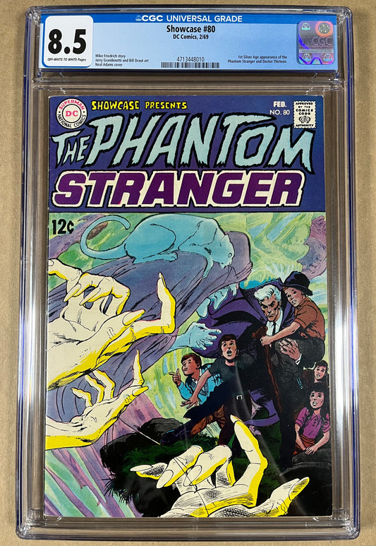 SHOWCASE #80 CGC 8.5 - 1969 - 1ST S.A APPEARANCE OF PHANTOM STRANGER - ADAMS