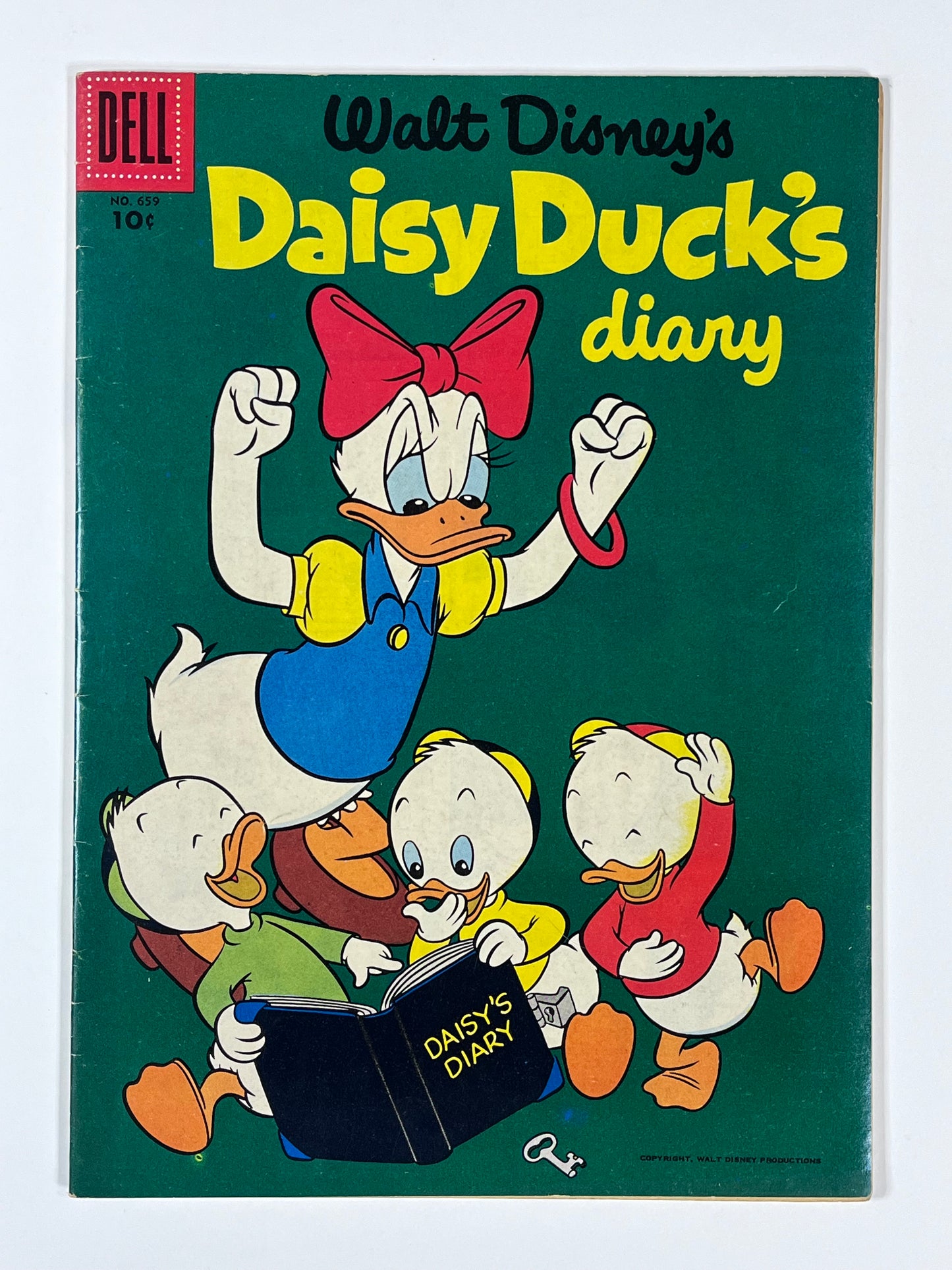 FOUR COLOR #659 - 1955 - FN- - WALT DISNEY'S DAISY DUCK'S DIARY - GOLDEN AGE - DELL COMICS