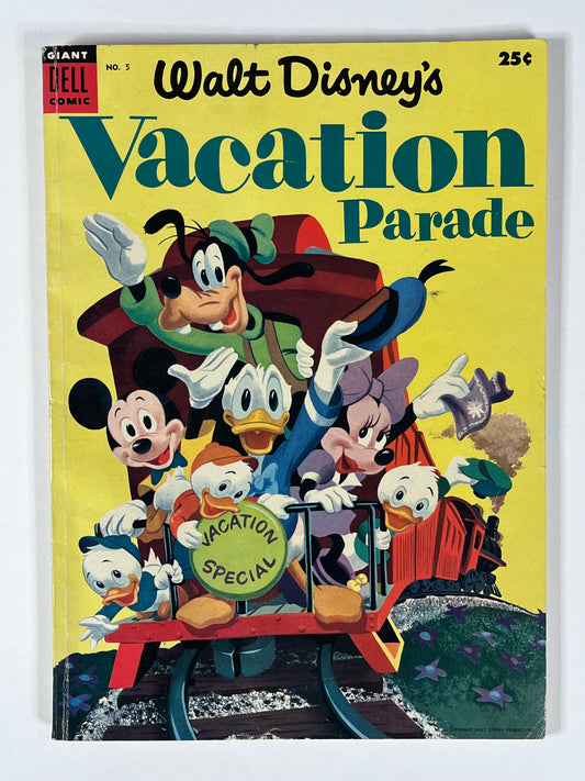 WALT DISNEY'S VACATION PARADE #5 - 1954 - VG+ - GOLDEN AGE - DELL COMICS
