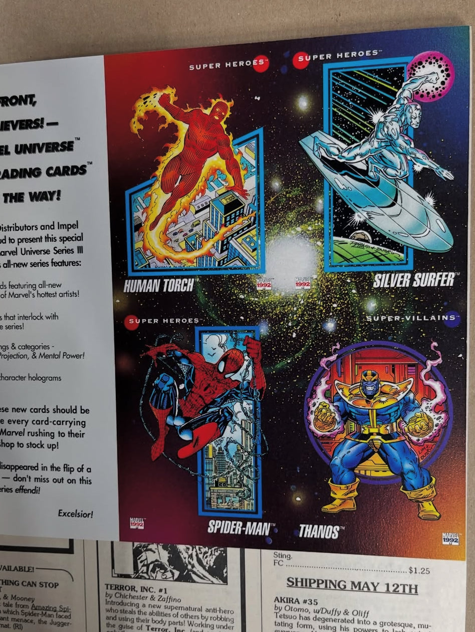 PREVIEWS VOL. II #3 - 1992 - BARRY WINDSOR SMITH VALIANT VARIANT - EARLY SPAWN