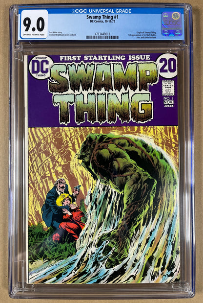 SWAMP THING #1 CGC 9.0 - 1972 - ORIGIN OF SWAMP THING - HIGH GRADE - WRIGHTSON