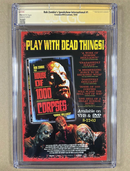 ROB ZOMBIE'S SPOOKSHOW INTERNATIONAL #1 CGC SS 9.6 - SIGNED BY J. SCOTT CAMPBELL