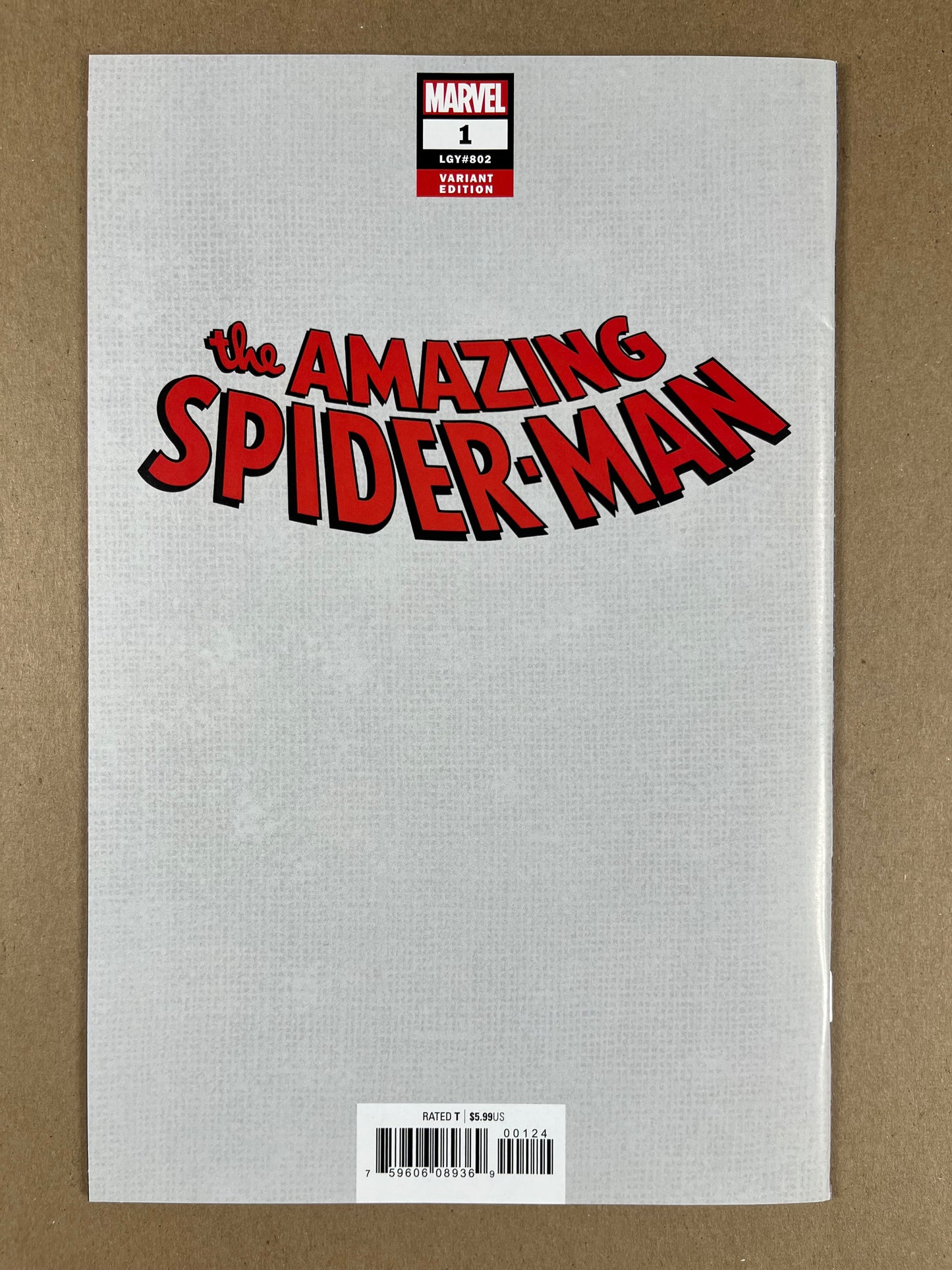 AMAZING SPIDER-MAN #1 - 2018 - NM- - JAMAL CAMPBELL VARIANT LTD 1000 - MARVEL