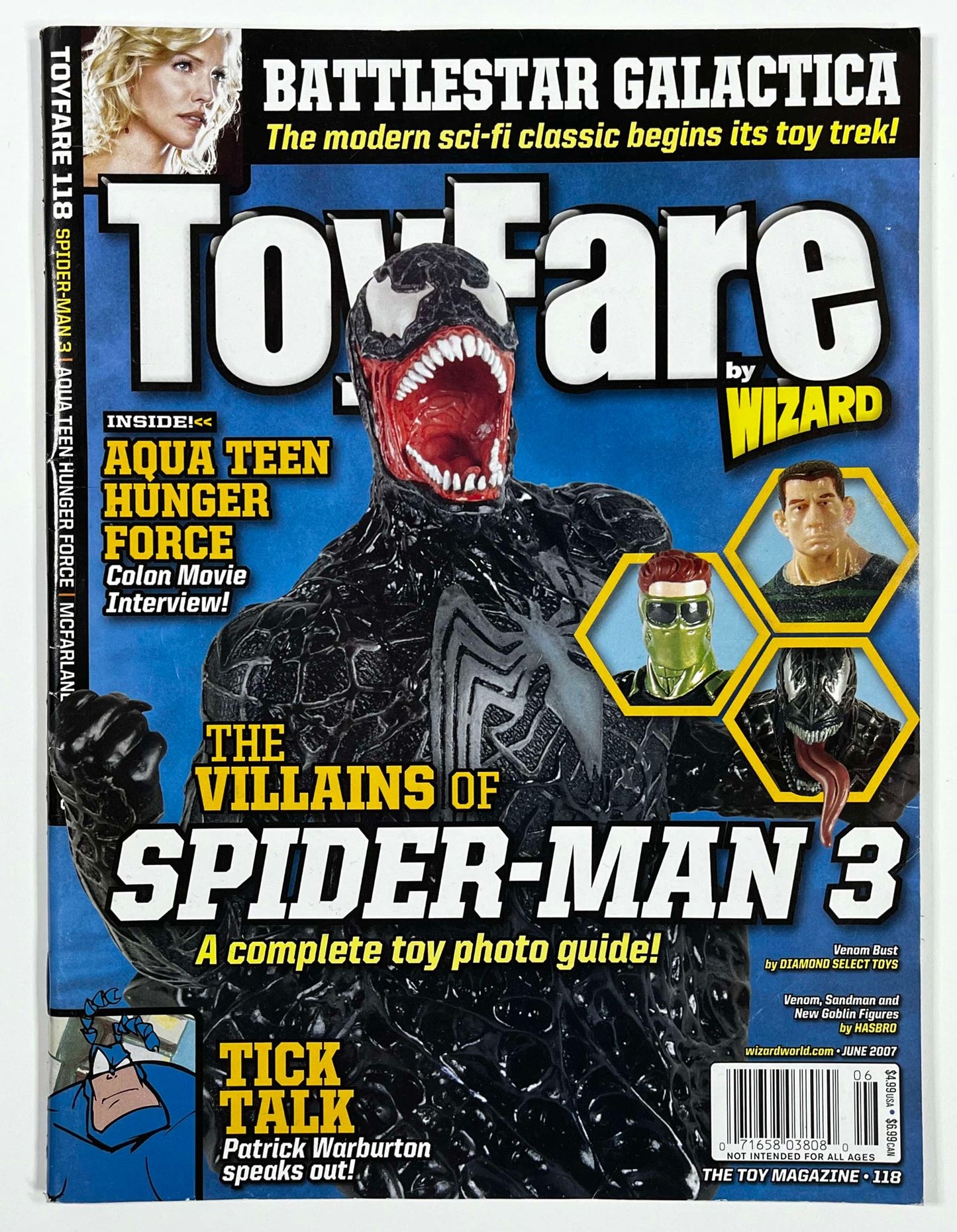 TOYFARE #118 - JUNE 2007 - SPIDER-MAN 3 VENOM COVER - MAGAZINE - TOYS & ACTION FIGURES