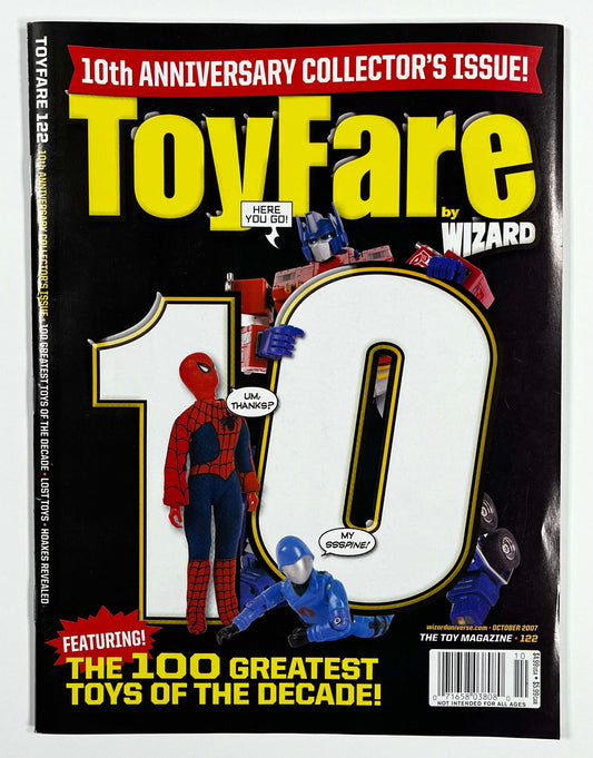 TOYFARE #122 - OCTOBER 2007 - 100 GREATEST TOYS OF THE DECADE - MAGAZINE - TOYS & ACTION FIGURES
