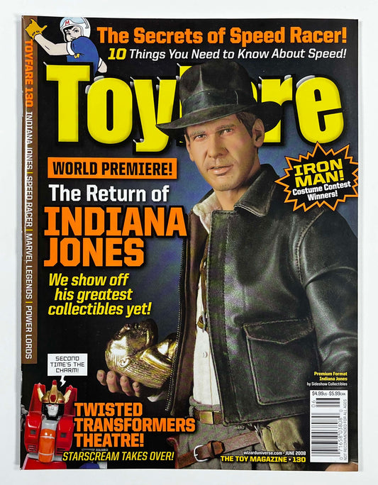 TOYFARE #130 - JUNE 2008 - INDIANA JONES COVER - MAGAZINE - TOYS & ACTION FIGURES