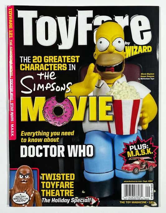 TOYFARE #121 - SEPTEMBER 2007 - SIMPSONS MOVIE COVER - MAGAZINE - TOYS & ACTION FIGURES
