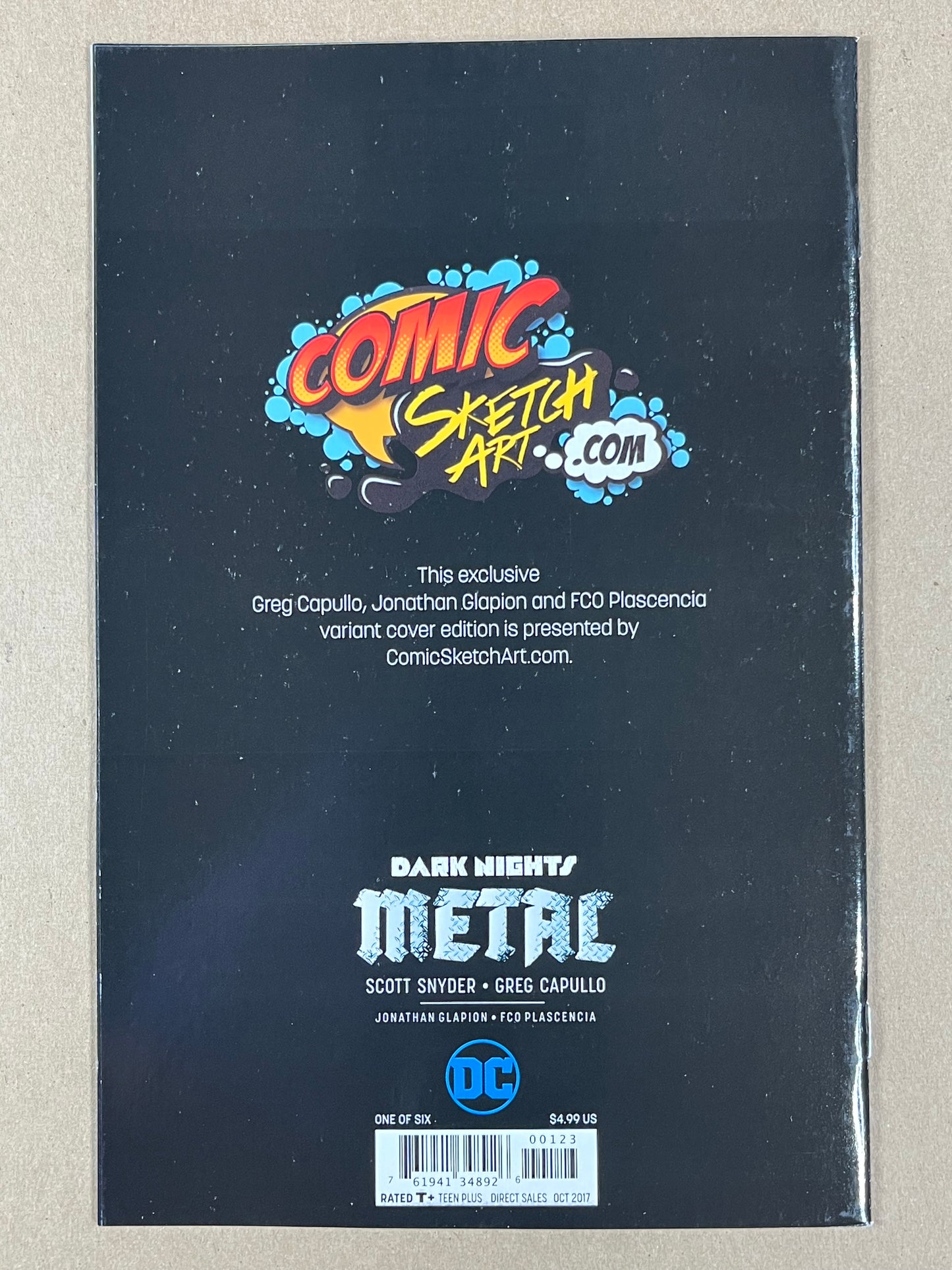 DARK NIGHTS: METAL #1 - 2017 - VF/NM - GREG CAPULLO VIRGIN FADE VARIANT - DC
