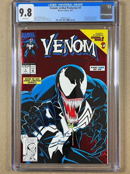 VENOM: LETHAL PROTECTOR #1 - CGC 9.8 - 1ST SOLO VENOM COMIC - 1993 - HIGH GRADE