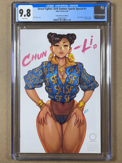 STREET FIGHTER 2018 SUMMER SPORTS SPECIAL #1 CGC 9.8 - FOCUSATTACK.COM ROB PORTER VARIANT - 2018 - HIGHEST GRADED