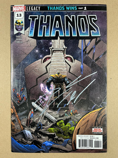 THANOS #13 - 2018 - NM - 1ST APPEARANCE OF COSMIC GHOST RIDER - SIGNED BY DONNY CATES - MARVEL COMICS
