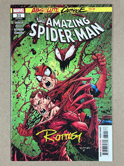 AMAZING SPIDER-MAN #31 - 2019 - VF/NM - SIGNED BY RYAN OTTLEY