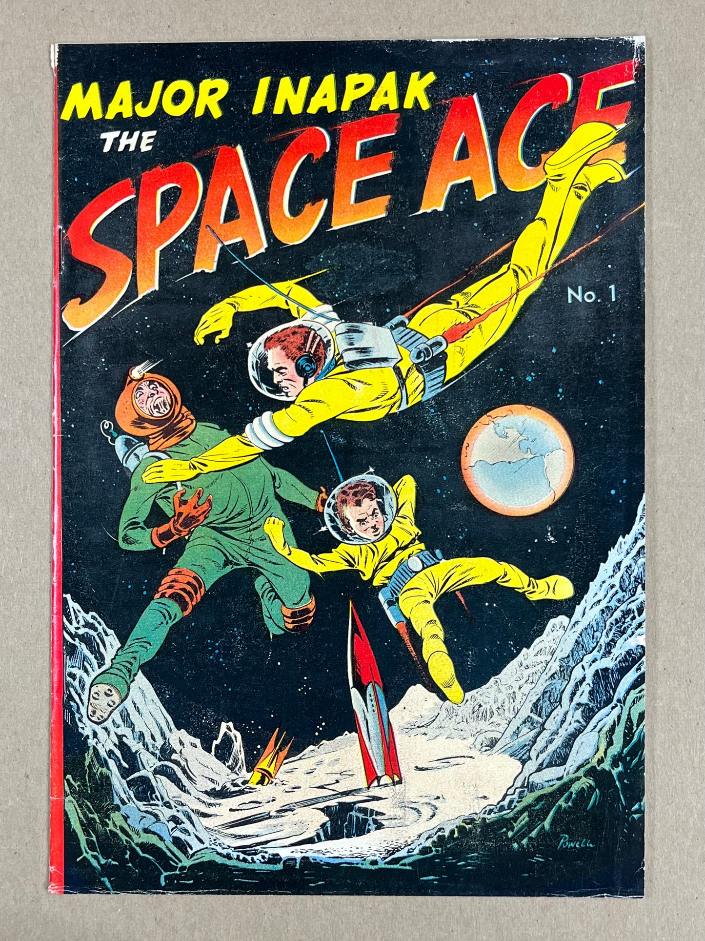 MAJOR INAPAK THE SPACE ACE #1 - 1951 - VG - ATOMIC AGE - MAGAZINE ENTERPRISES