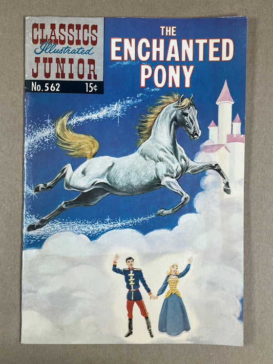 CLASSICS ILLUSTRATED JUNIOR #562 HRN 562 - VG/FN - ENCHANTED PONY - L.B. COLE COVER