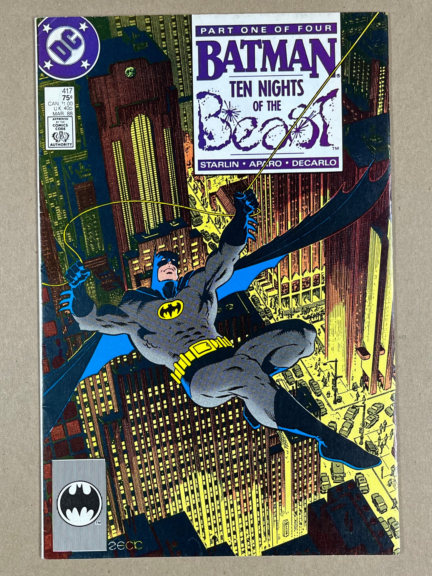 BATMAN #417 - 1988 - FN - 1ST APPEARANCE OF KGBEAST - DC COMICS