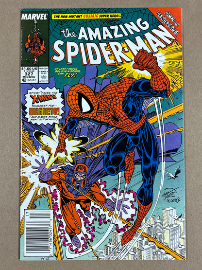 AMAZING SPIDER-MAN #327 - 1989 - VF - MARK JEWELERS INSERT - MARVEL