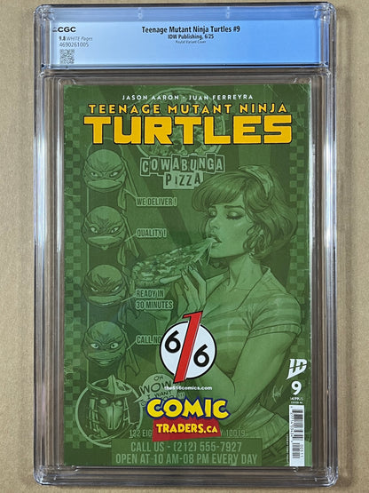 TEENAGE MUTANT NINJA TURTLES #9 CGC 9.8 - POULAT VARIANT - 2025 - HIGH GRADE