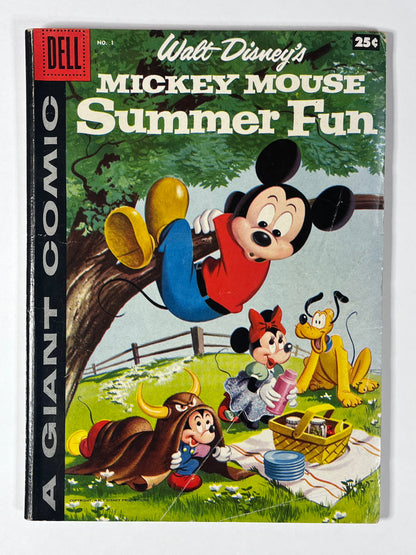 MICKEY MOUSE SUMMER FUN #1 - 1958 - VG- - SILVER AGE - DELL COMICS