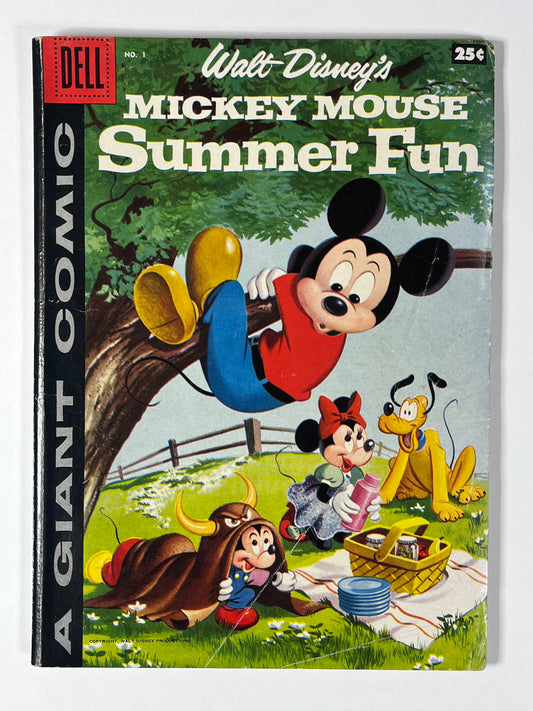 MICKEY MOUSE SUMMER FUN #1 - 1958 - VG- - SILVER AGE - DELL COMICS