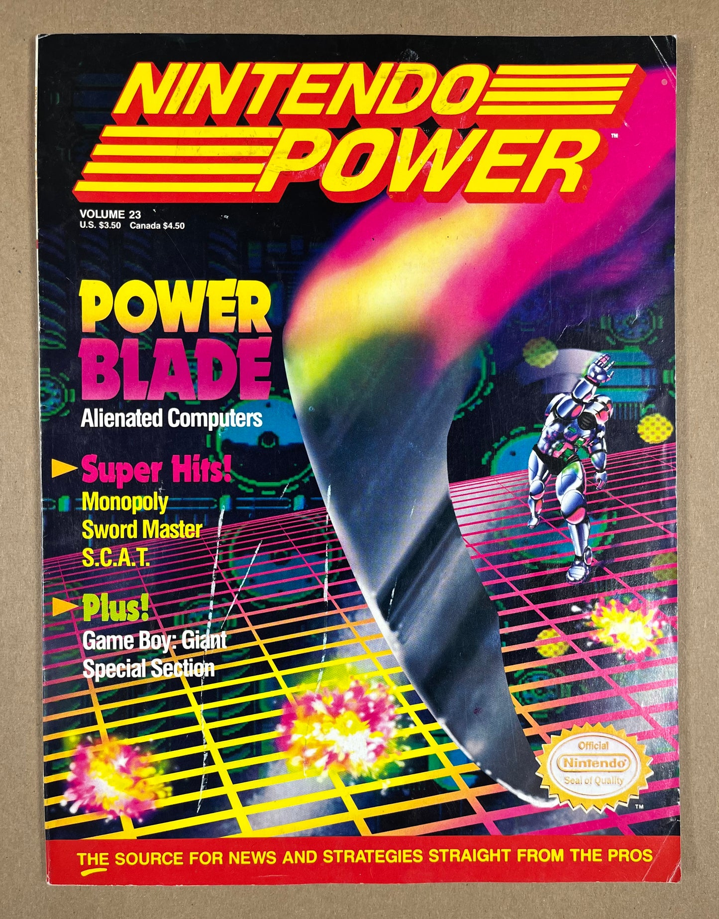 NINTENDO POWER #23 - APR. 1991 - VG+ - COMPLETE w/ INSERTS, POLL, & POSTER