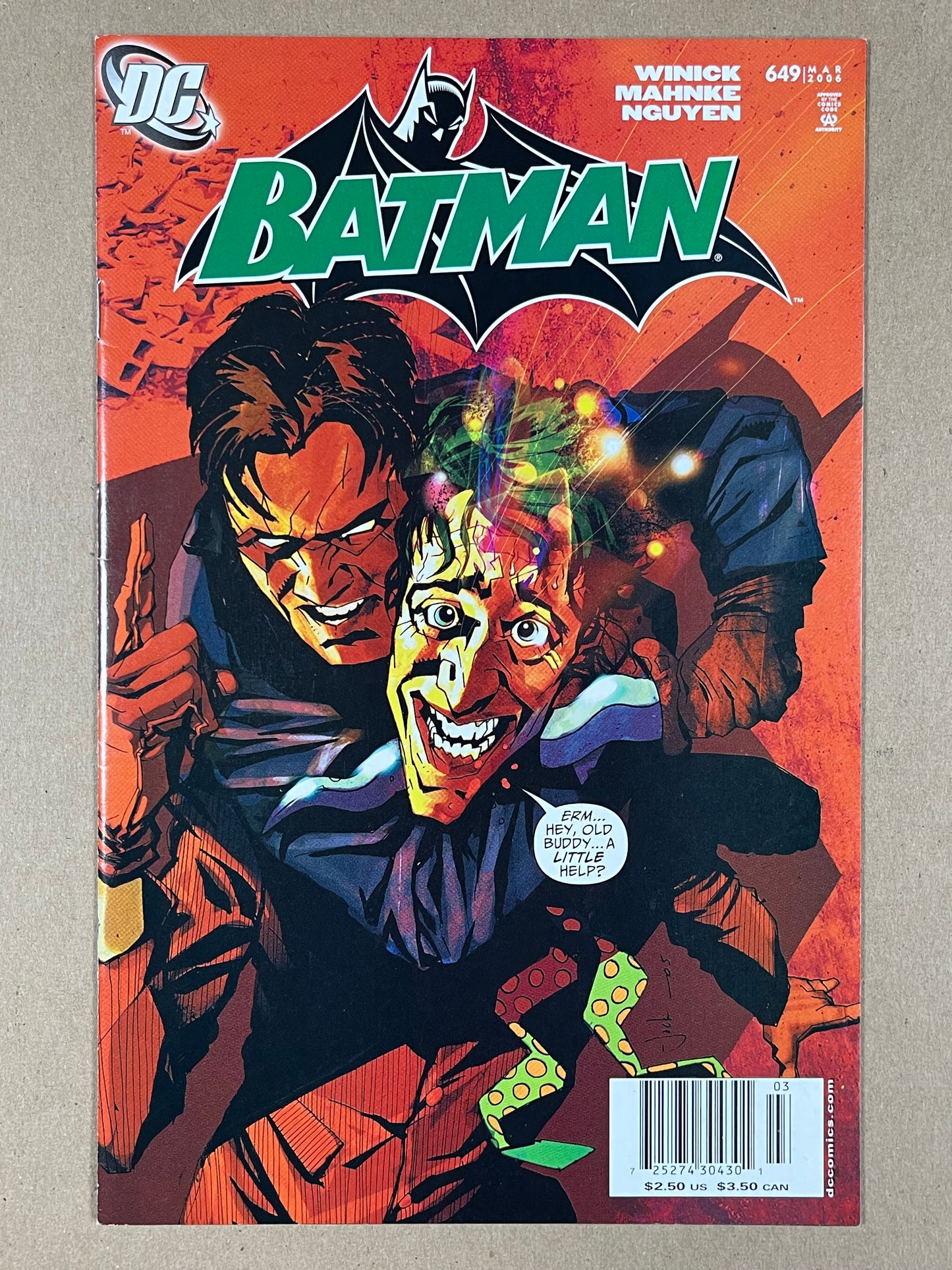 BATMAN #649 - 2006 - VF- - NEWSSTAND EDITION - DC COMICS