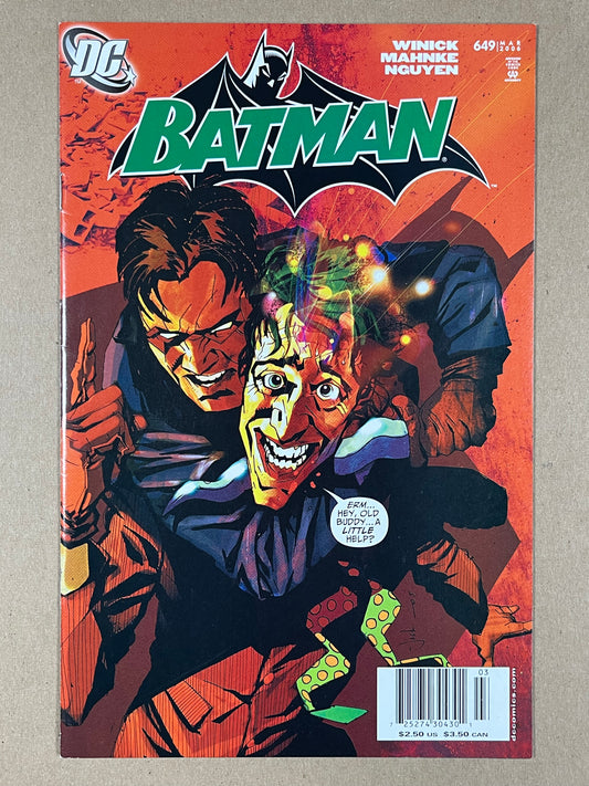 BATMAN #649 - 2006 - VF- - NEWSSTAND EDITION - DC COMICS