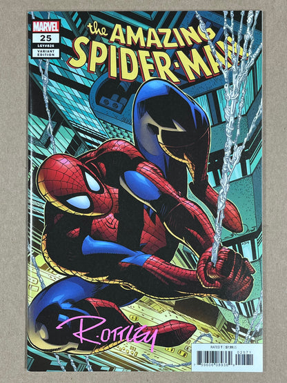 AMAZING SPIDER-MAN #25 - 2019 - NM - SIMONSON VARIANT - SIGNED BY RYAN OTTLEY