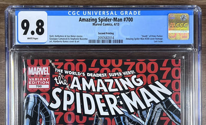 AMAZING SPIDER-MAN #700 CGC 9.8 - 2013 - 2ND PRINT - HUMBERTO RAMOS VARIANT