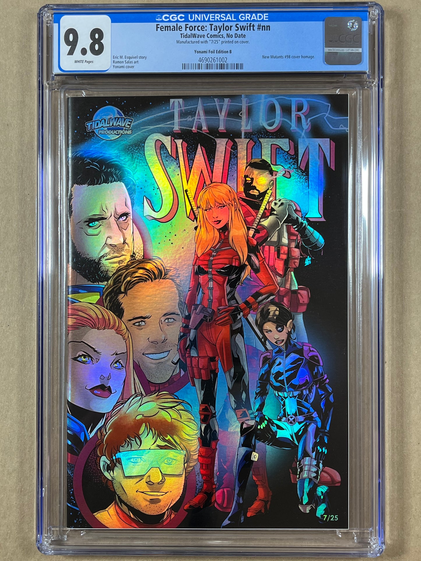 FEMALE FORCE: TAYLOR SWIFT #nn CGC 9.8 - YONAMI FOIL EDITION B - NUMBERED #7/25